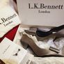 LK Bennet Aquarius NEW Rare Grey satin High Heels (Size 40) Image 5