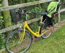 City Bike Bicycle with child seat and basket