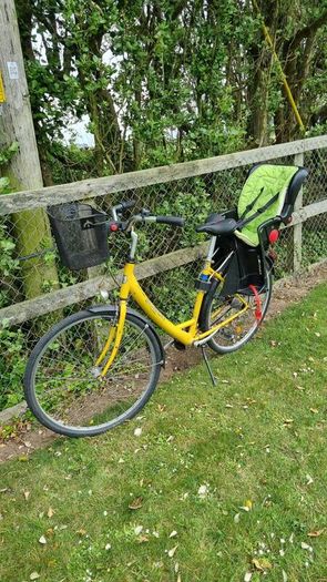 City Bike Bicycle with child seat and basket
