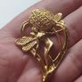 "Forest Fairy" vintage Art Nouveau-style brooch. Image 6