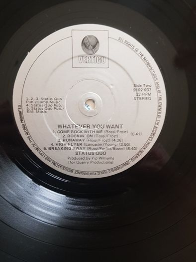 Status Quo LP  (Irish)
