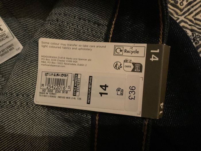 New denim pleated mini skirt MARKS AND SPENSERS