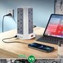 Tower Extension Lead with USB Slots 5M, 12 Way Outlets Multi Plug Extension Tower with 4 USB Slots (1 Type C & 3 USB Ports), Surge Protector Long Extension Lead tower for Home, Office, Kitchen Image 4