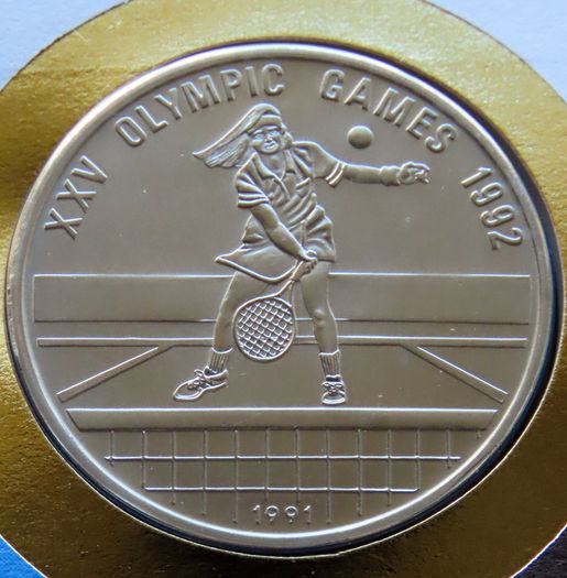 Tennis coin Rare | 1991 Barcelona Badmington Olympic games