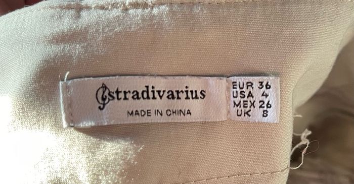 Stradivarius Cream Trousers