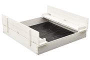 Sandbox Fir Wood White 95x90x15 cm