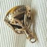 9 ct gold vintage ornate tiger eye fob Image 5