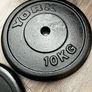 10kg  x 4 York standard 1" diameter weight plates Image 3