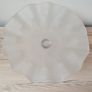 Frosted Glass & Clear Pedestal Bowl Fruit Centerpiece Display/Cake stand Image 4