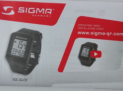 Sigma heart rate watch and strap