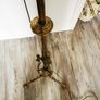 Antique brass floor lamp Image 6