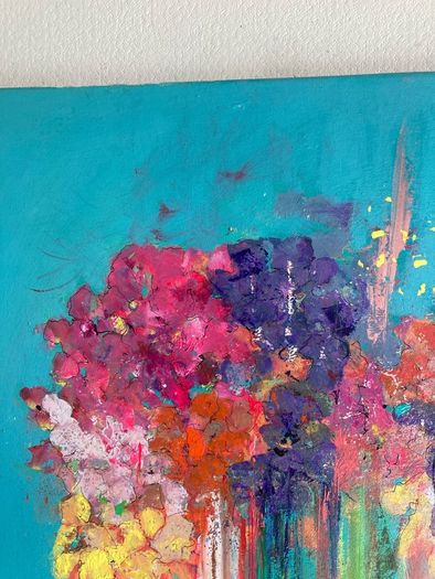 Large Original Abstract Floral Art Painting Irish abstract art Warm Aesthetic