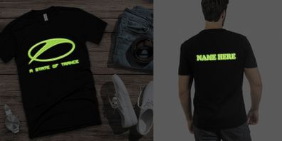 Personalised ASOT a state of trance t-shirt glow in the dark t-shirt Armin Van Buuren dj t-shirt
