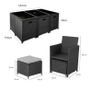 Garden Table and Chairs Rattan 10 piece set Image 5