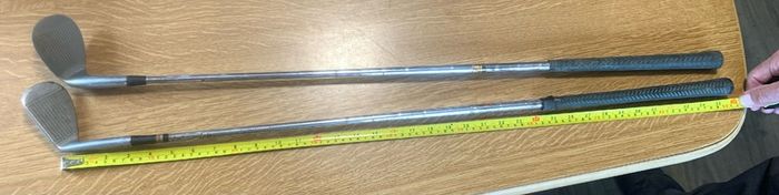 Set of golf clubs