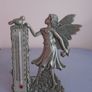 Past times pewter thermometer,Fairy, Home decor, Pewter ornament Image 3