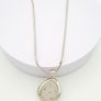 925 Vintage Sterling Silver Druzy Necklace Image 6