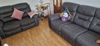 3 &2 Reclining sofa