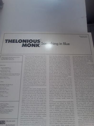 Thelonious Monk Something In Blue