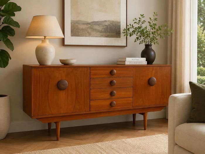 vintage teak sideboard