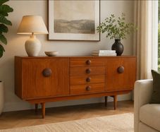 vintage teak sideboard