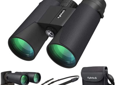 High Power Binoculars, Kylietech 12x42 Binocular for Adults with BAK4 Prism, FMC Lens, Fogproof & Waterproof Great for Bird Watching Travel Stargazing Hunting Concerts Smartphone Adapter Included (FREE POSTAGE)