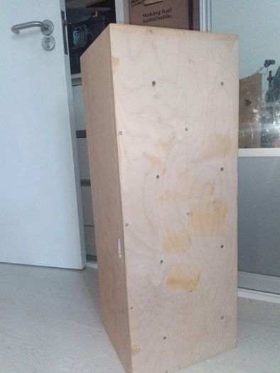 Solid Birch Plywood Wall-Mounted Coat Rack with 4 Storage Compartments
