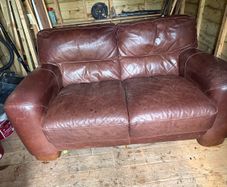 Leather sofa,brown