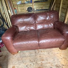 Leather sofa,brown
