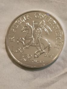 Austria 2019 Leopold V Silver Bullion Coin . 31.1 g