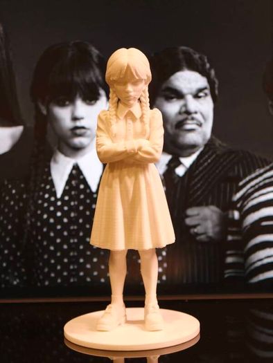 3D Printed Wednesday Addams From Addams Family Figurine