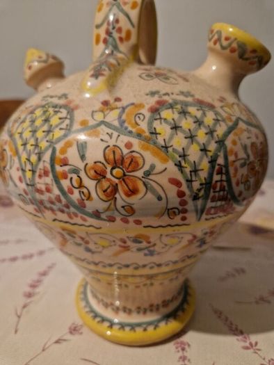 Vintage Spanish hand-painted batijo, "CRUZ"
