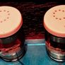 Vintage Amber Glass Irish Salt And Pepper Shakers Image 3