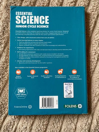Junior Cycle Essential Science Textbook & Workbook