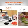 Commercial Tomato Slicer, 1/4"+3/8"+3/16" Tomato Cutter Slicer, Stainless Steel Heavy Duty Tomato Slicer Machine, Image 3