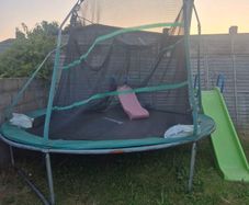 Trampoline and 2 slides