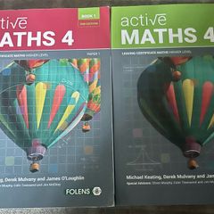 Active Maths 4 (Books 1, 2) 2nd Edition, UNUSED Ebook Codes Included