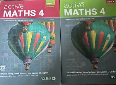 Active Maths 4 (Books 1, 2) 2nd Edition, UNUSED Ebook Codes Included