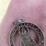 Vintage Magna Mater Austriae 1934 Cut 5 Schilling Silver Coin Pendant Image 8