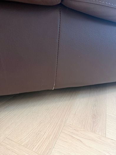 Leather suite of furniture