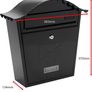 Powder Coated Galvanised Steel Classic Post Box Multiple Colours Available (free Postage) Image 5