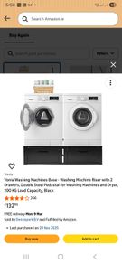 washing machine and dryer stand