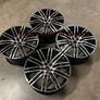 21" Inch Porsche Macan Turbo Style Alloy Wheels Gloss black polished 5x112 66.6 Image 3