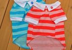 NEW dog/cat stripped polo t-shirt
