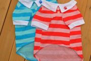 NEW dog/cat stripped polo t-shirt