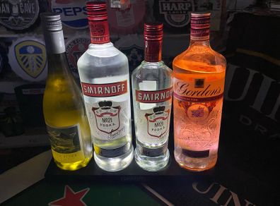 smirnoff bottle light holder