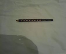 1 triangle blue wooden pencil