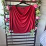 top Bnwt baloot brand size large (14) drape neckline wine/red shade Image 2