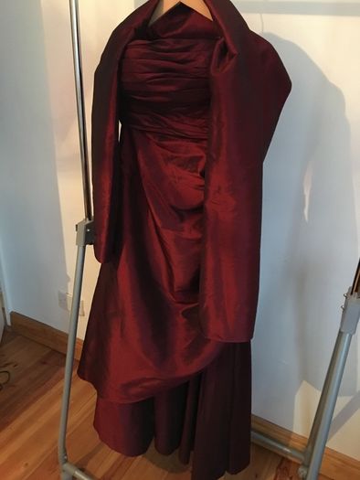 Occasional or Debs maroon Juju & Christine dress