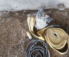 2 inch water submersibble pump plus 50 metres of 2 inch layflat hose 110